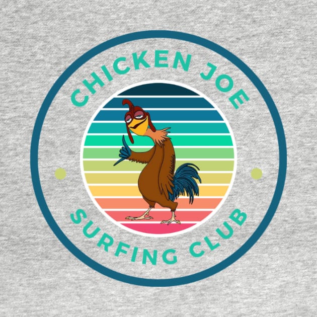 retro chicken joe surfing club by PSYCH90